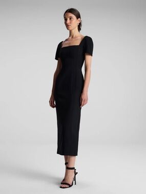 alc florence midi dress A.L.C. Florence Pleated Midi Dress